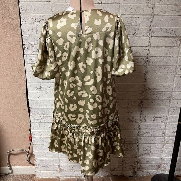 TCEC Cheetah Print Baby Doll Dress Small NWT - Picture 7 of 13